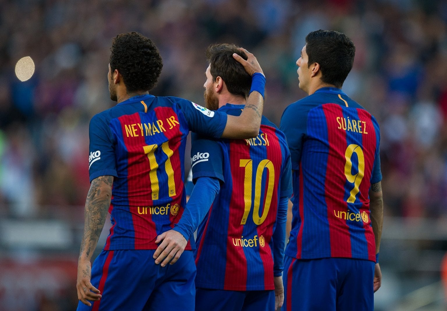 Neymar, Lionel Messi, Luis Suarez