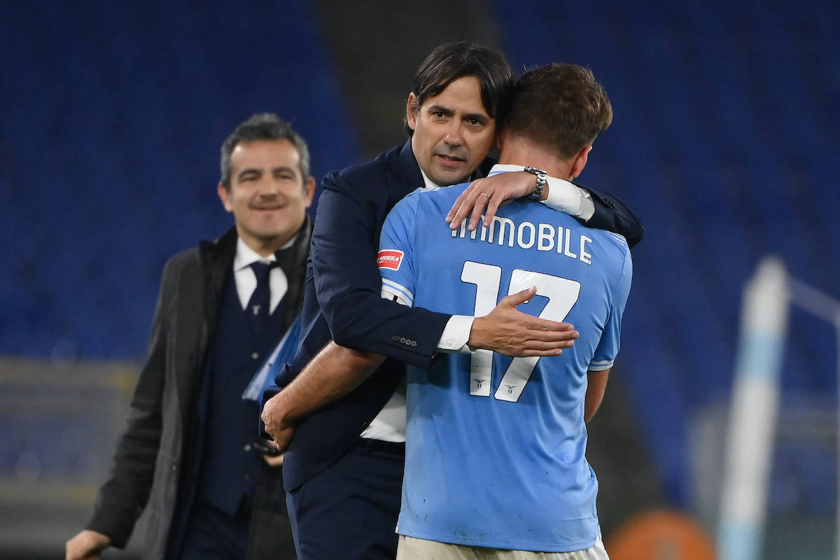 Ciro Immobile and Simone Inzaghi