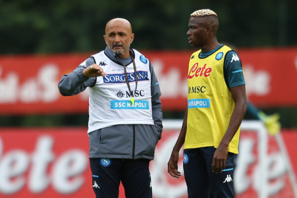 Victor Osimhen and Luciano Spalletti