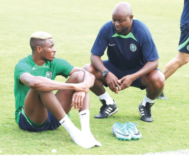 Finidi George and Victor Osimhen